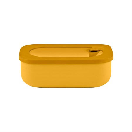 lunch box rettangolare con contenitore giallo mango